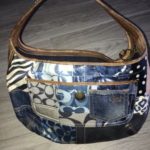 Coach patchwork hobo purse